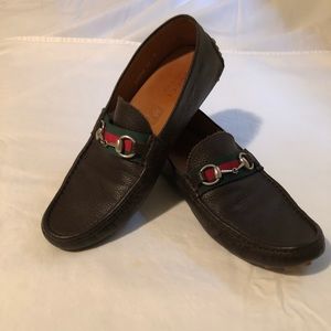 Gucci loafers (brown leather)